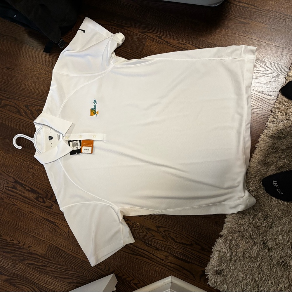 Nike White Golf Polo Presidents Cup Edition